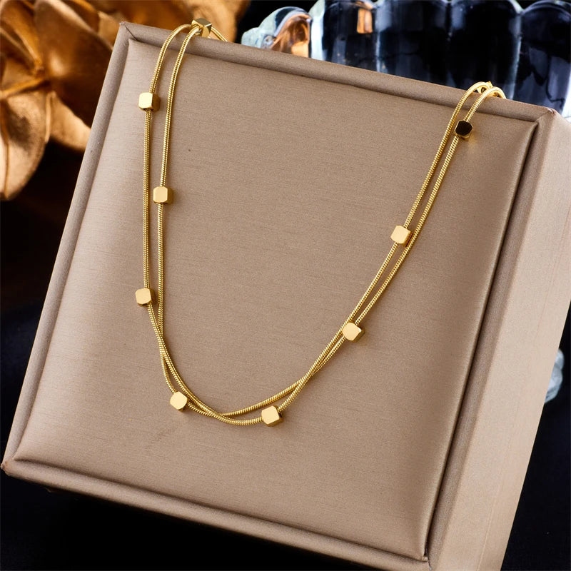 Celeste Cube Necklace