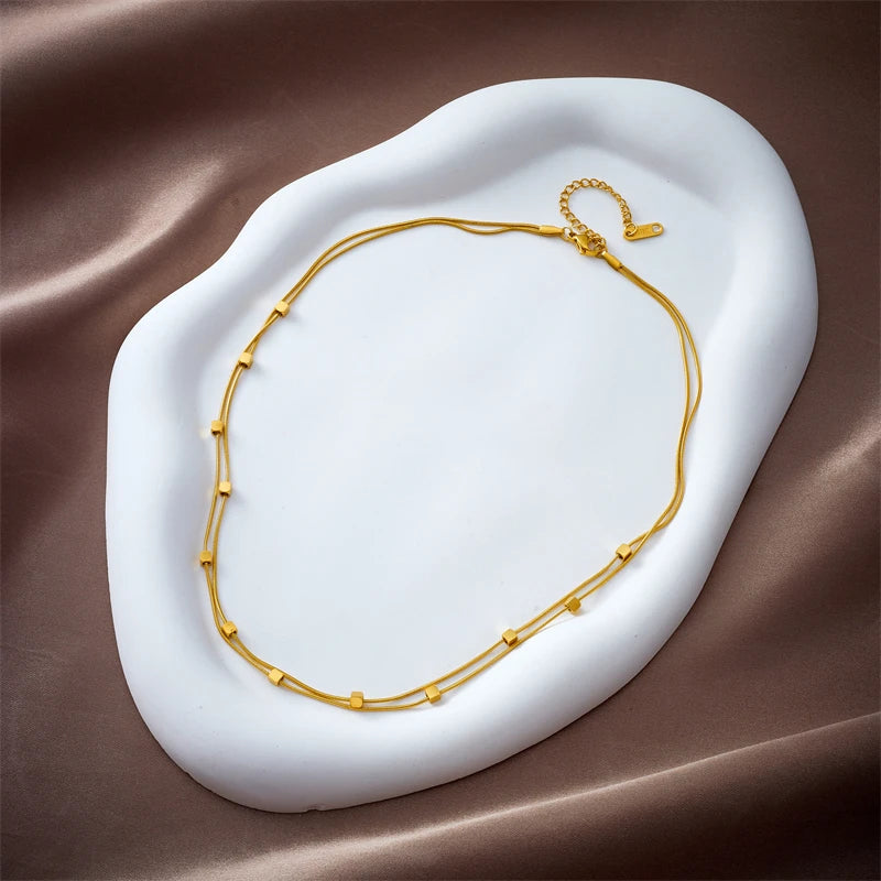 Celeste Cube Necklace