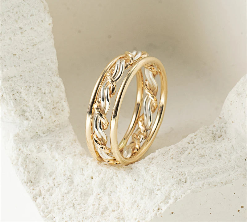 Eterna Weave Ring Set