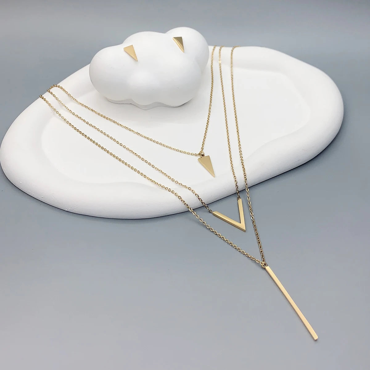 Vera Geometry Necklace Set