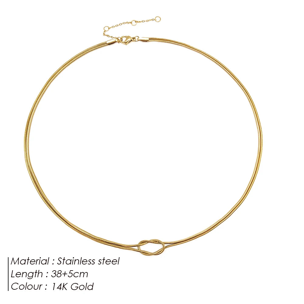 Golden Knot Choker