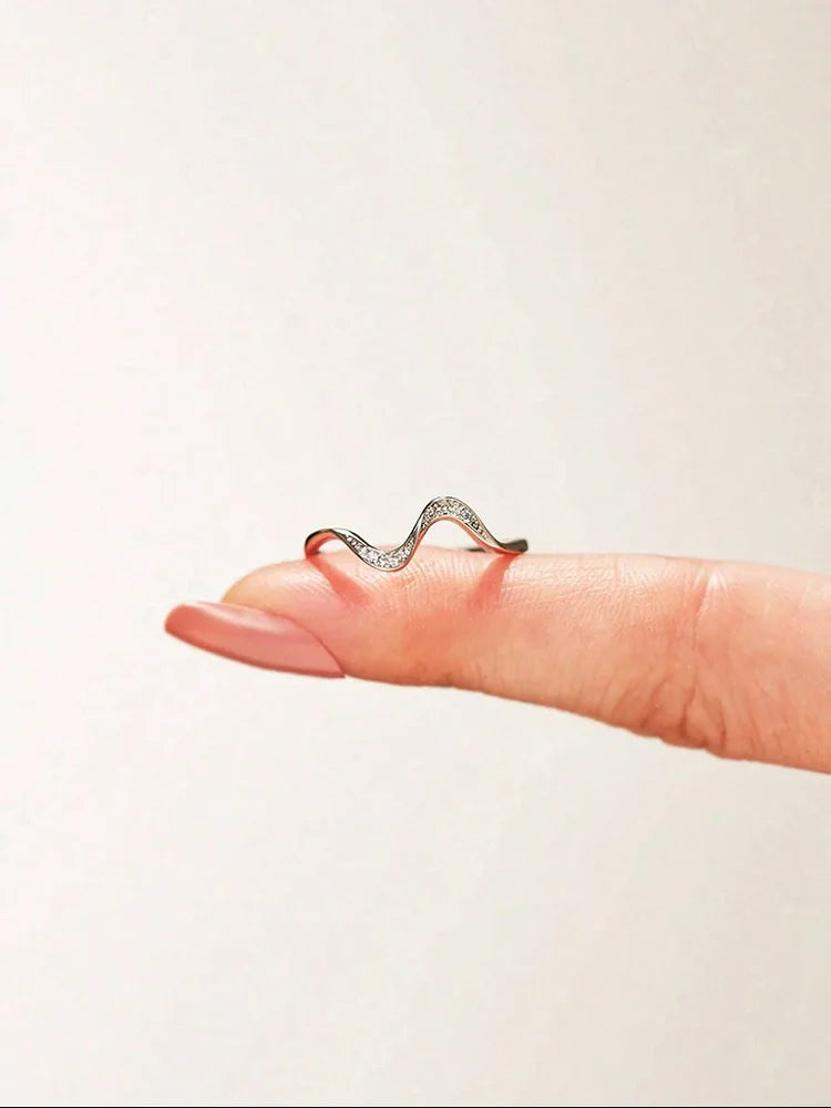 Serene Wave Ring