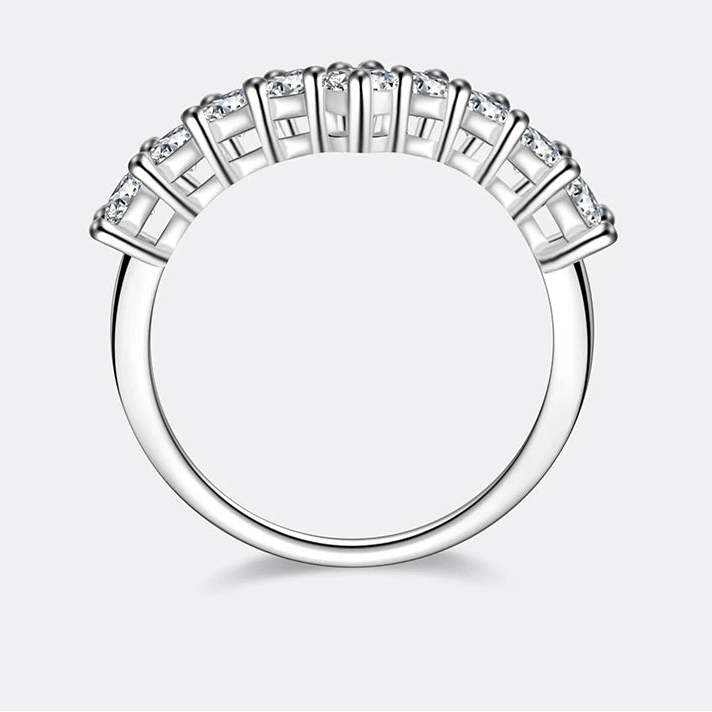 Aurora V Moissanite Ring