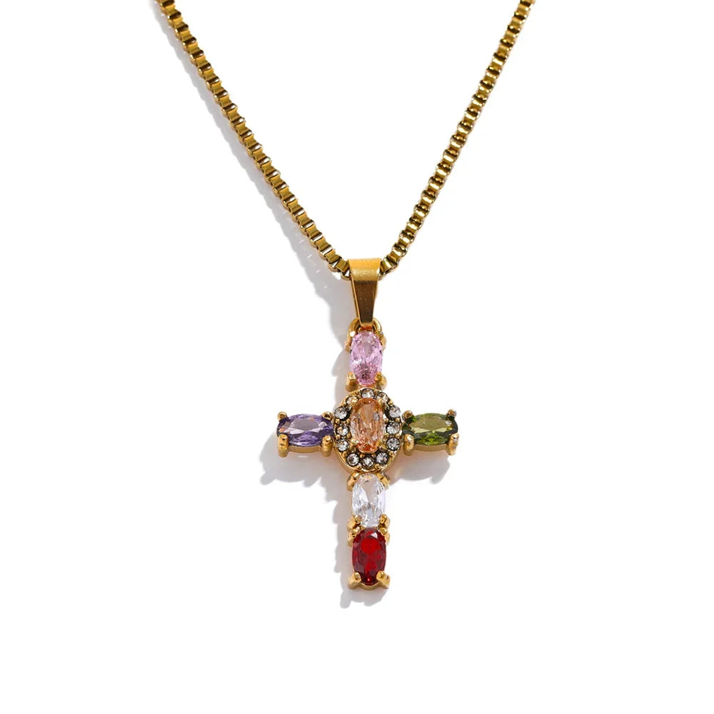LUMEN CROSS NECKLACE