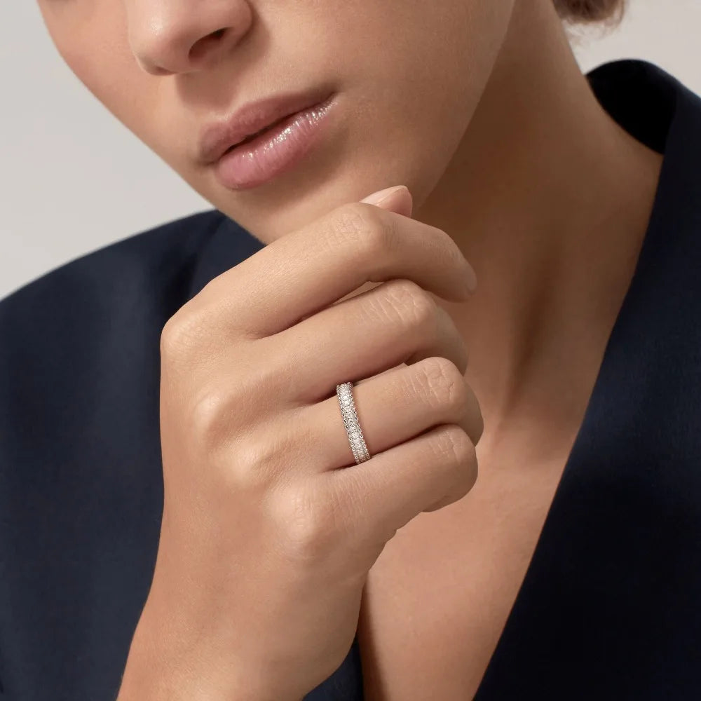 Celeste Moissanite Beaded Band