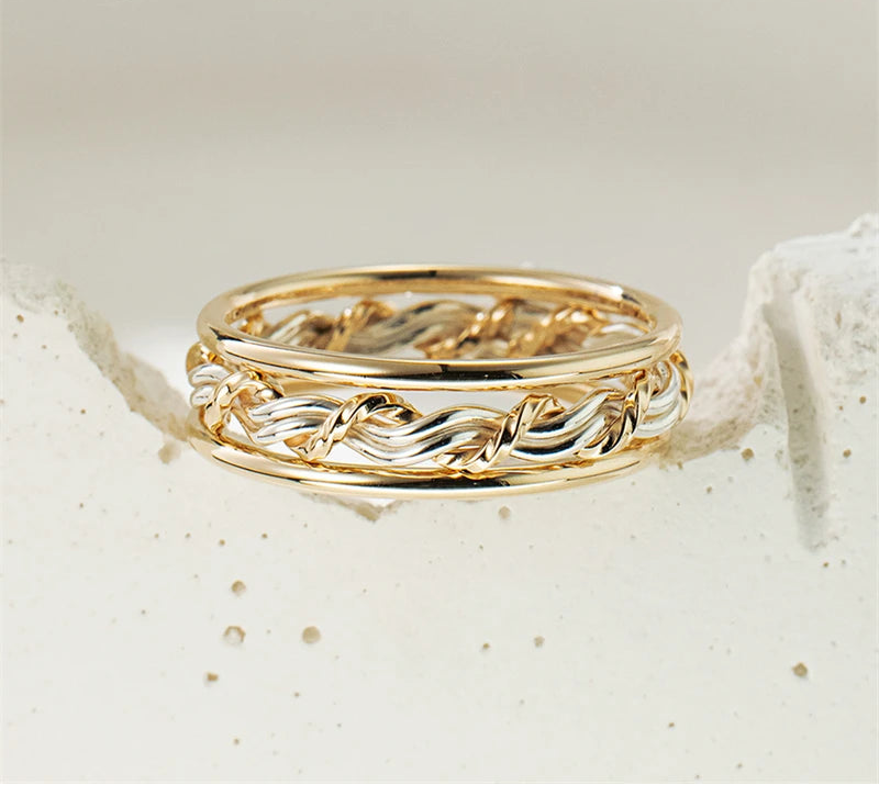 Eterna Weave Ring Set