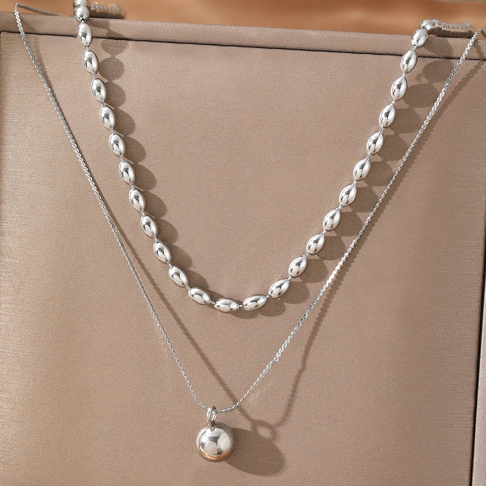 Golden Aura Duo Necklace