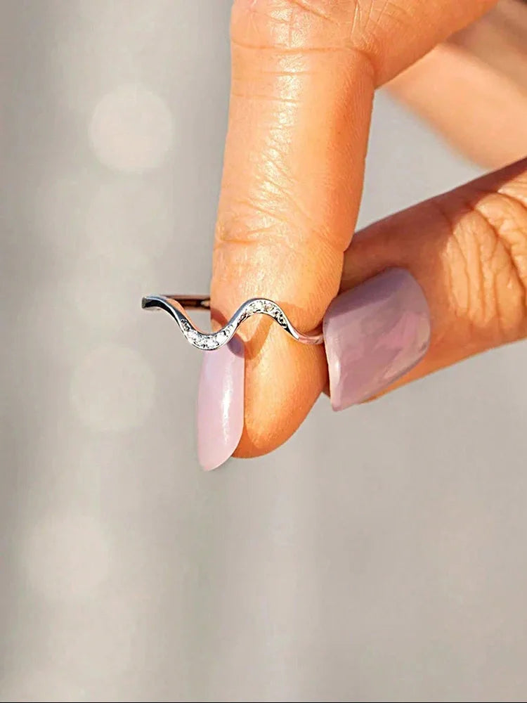 Serene Wave Ring