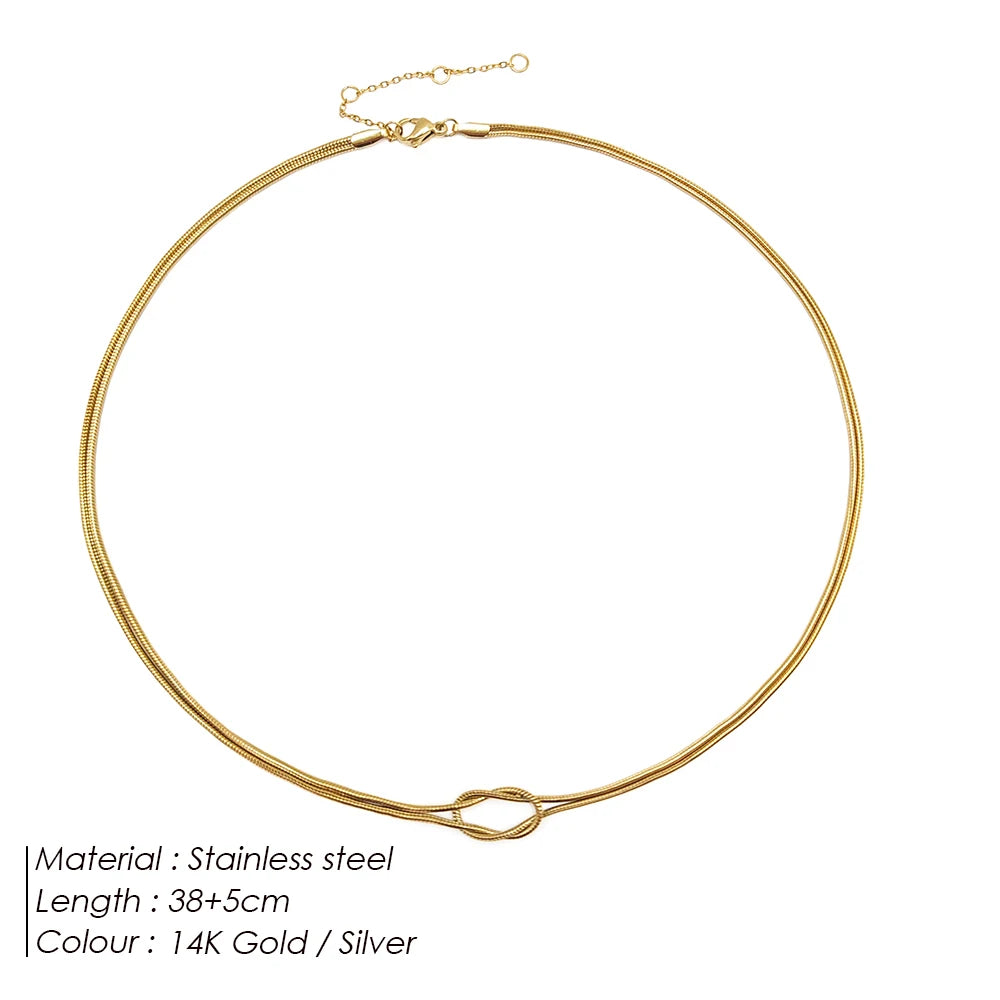 Golden Knot Choker