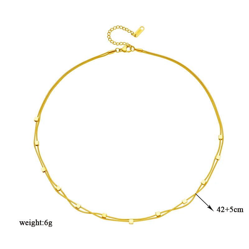 Celeste Cube Necklace