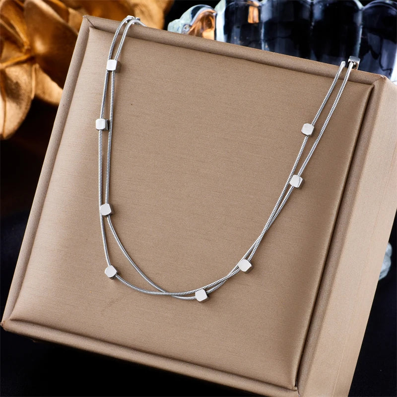 Celeste Cube Necklace