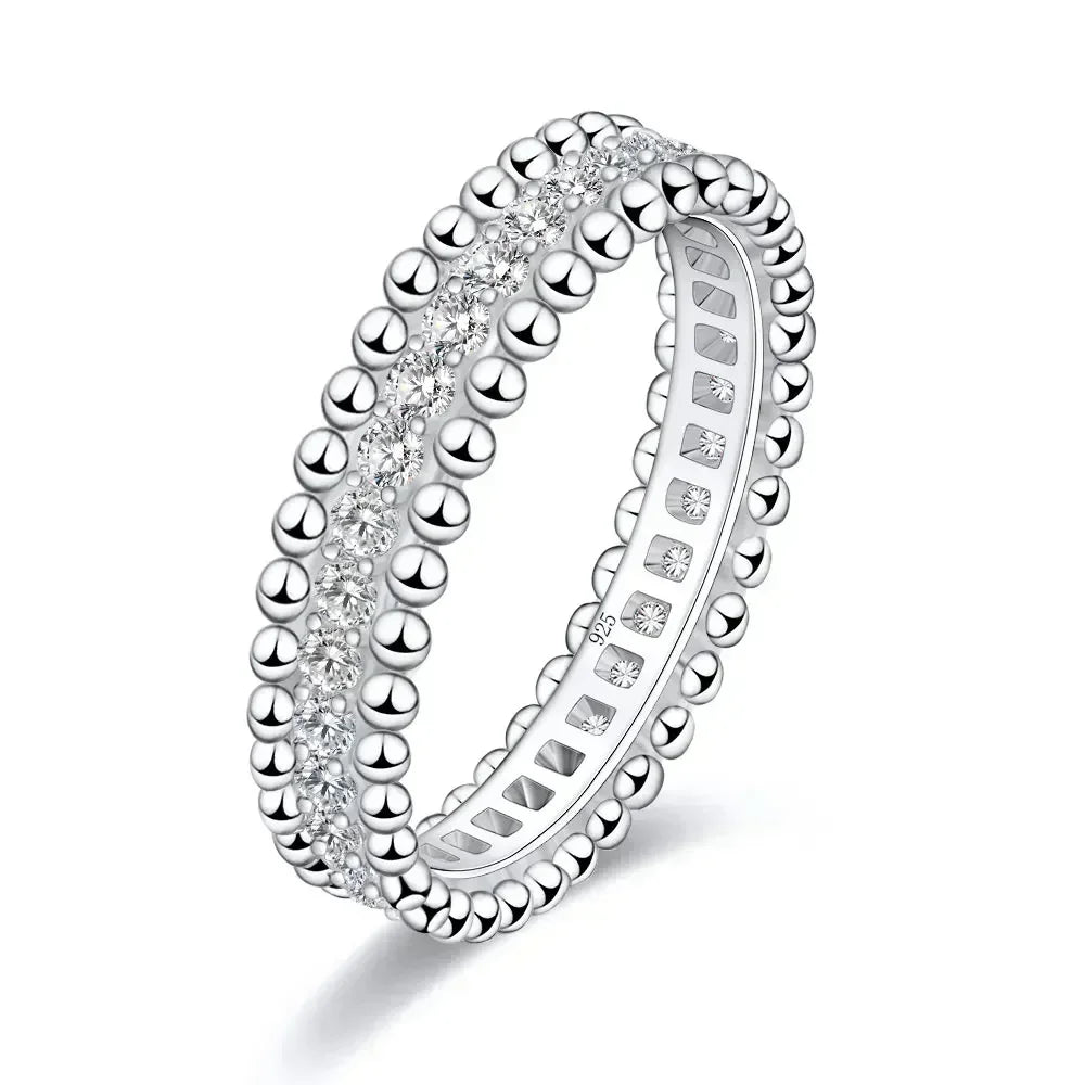 Celeste Moissanite Beaded Band