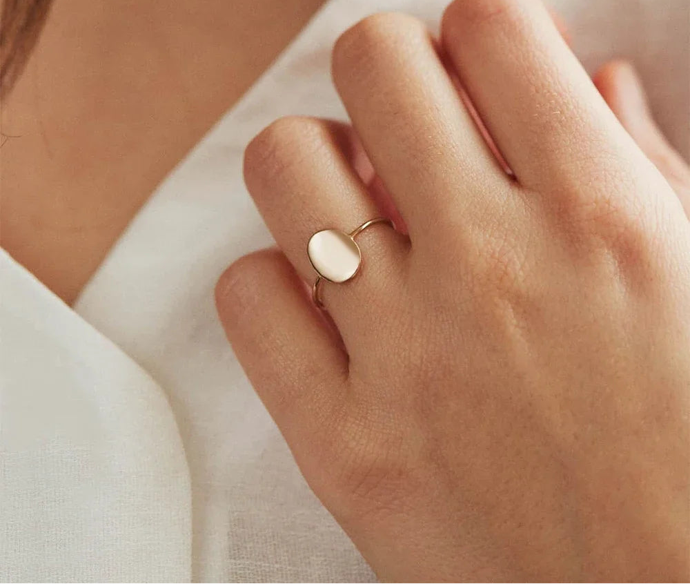 Aurora Minimalist Gold Ring