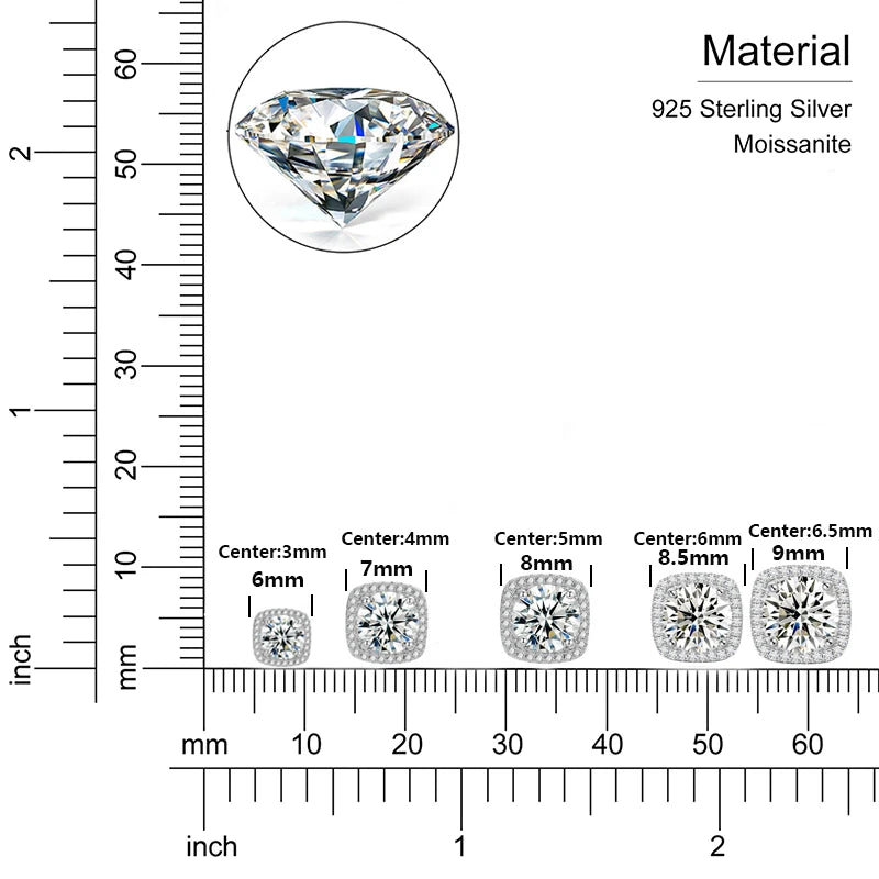 Lumine Moissanite Studs