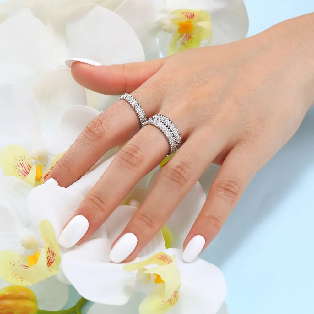 Celeste Moissanite Beaded Band