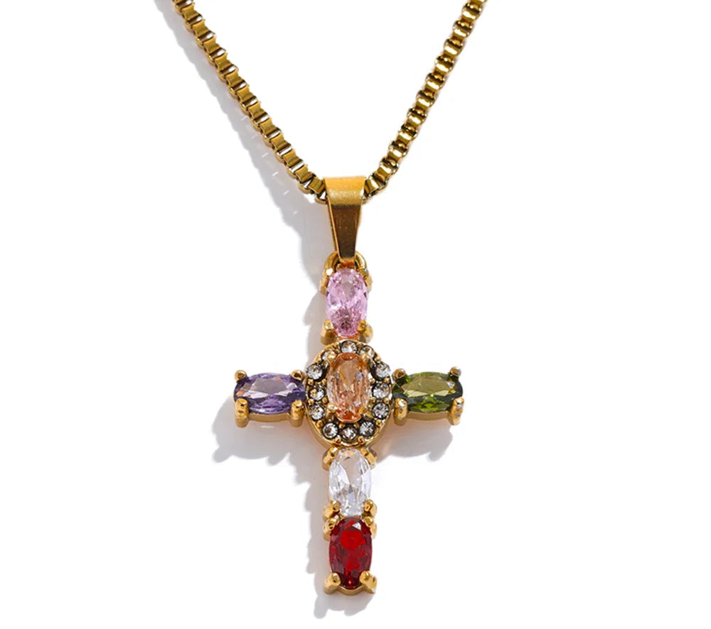 LUMEN CROSS NECKLACE
