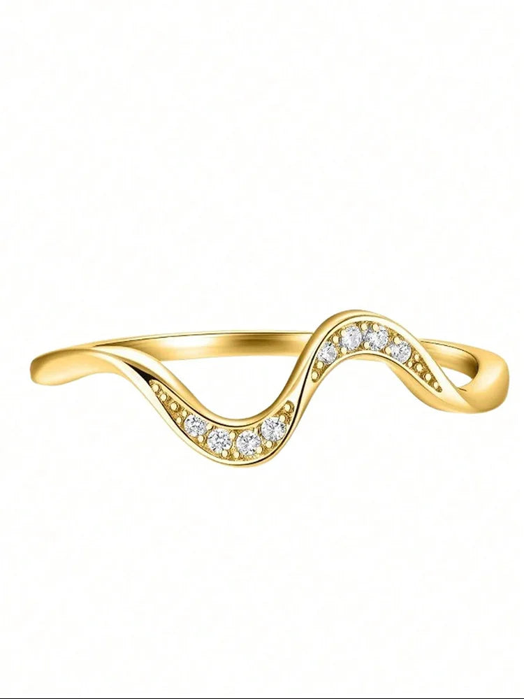 Serene Wave Ring